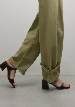 Donkergroene lak sandalen met hak
