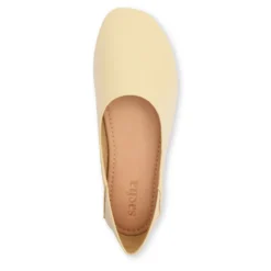 Gele leren ballerina's