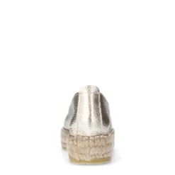 Gouden leren espadrilles