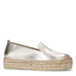 Gouden leren espadrilles