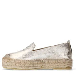 Gouden leren espadrilles