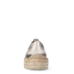 Gouden leren espadrilles