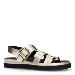 Gouden leren sandalen