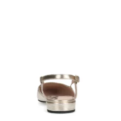 Gouden leren slingbacks