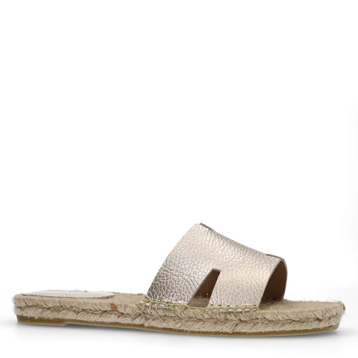 Gouden leren slippers
