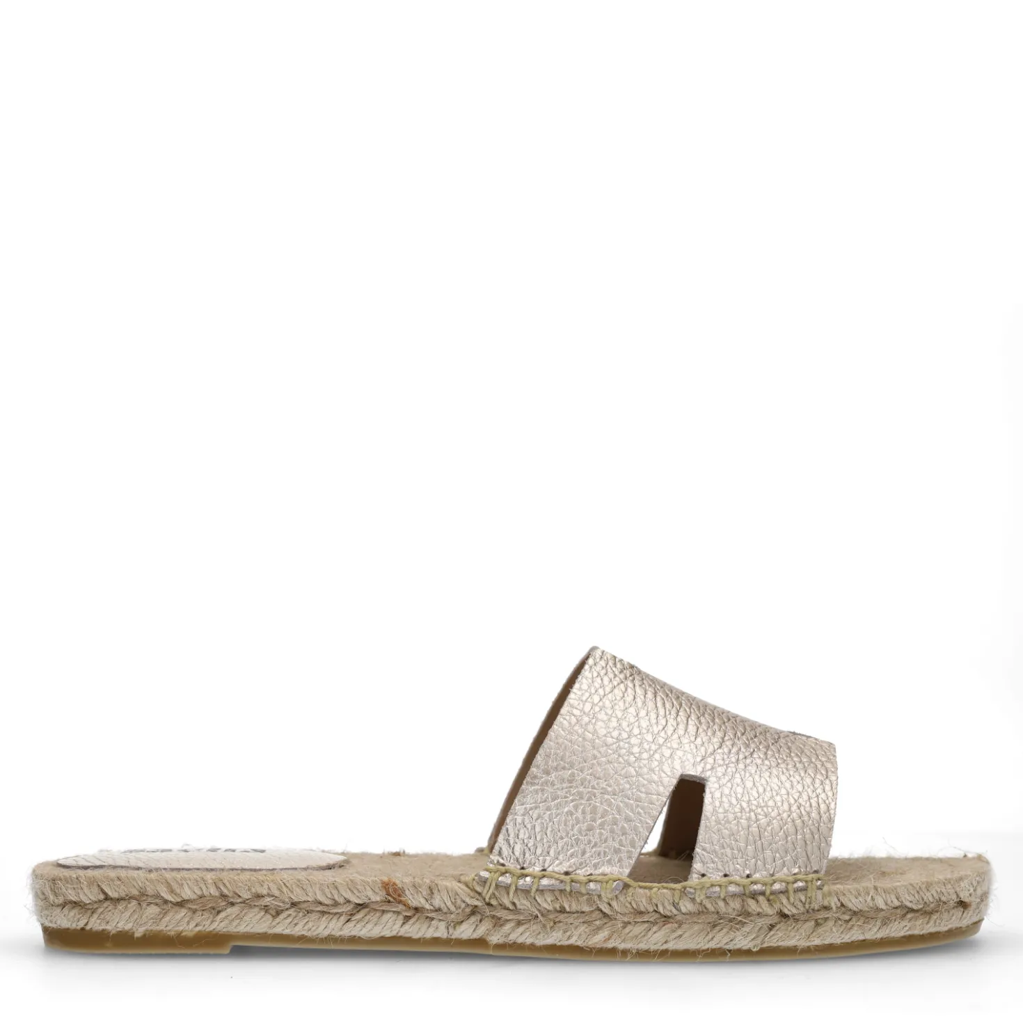 Gouden leren slippers