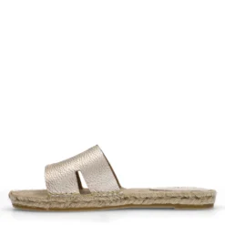 Gouden leren slippers