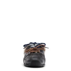 Greywashed faux fur sneaker muiltjes