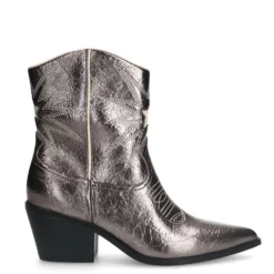 Grijze metallic cowboylaarsjes