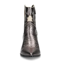 Grijze metallic cowboylaarsjes