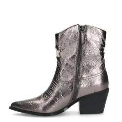 Grijze metallic cowboylaarsjes