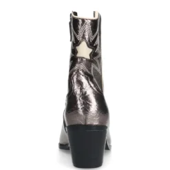 Grijze metallic cowboylaarsjes