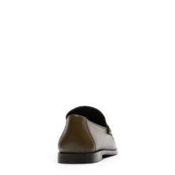 Groene leren loafers