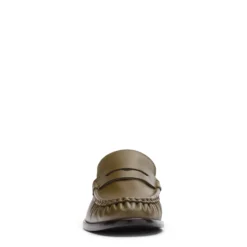 Groene leren loafers