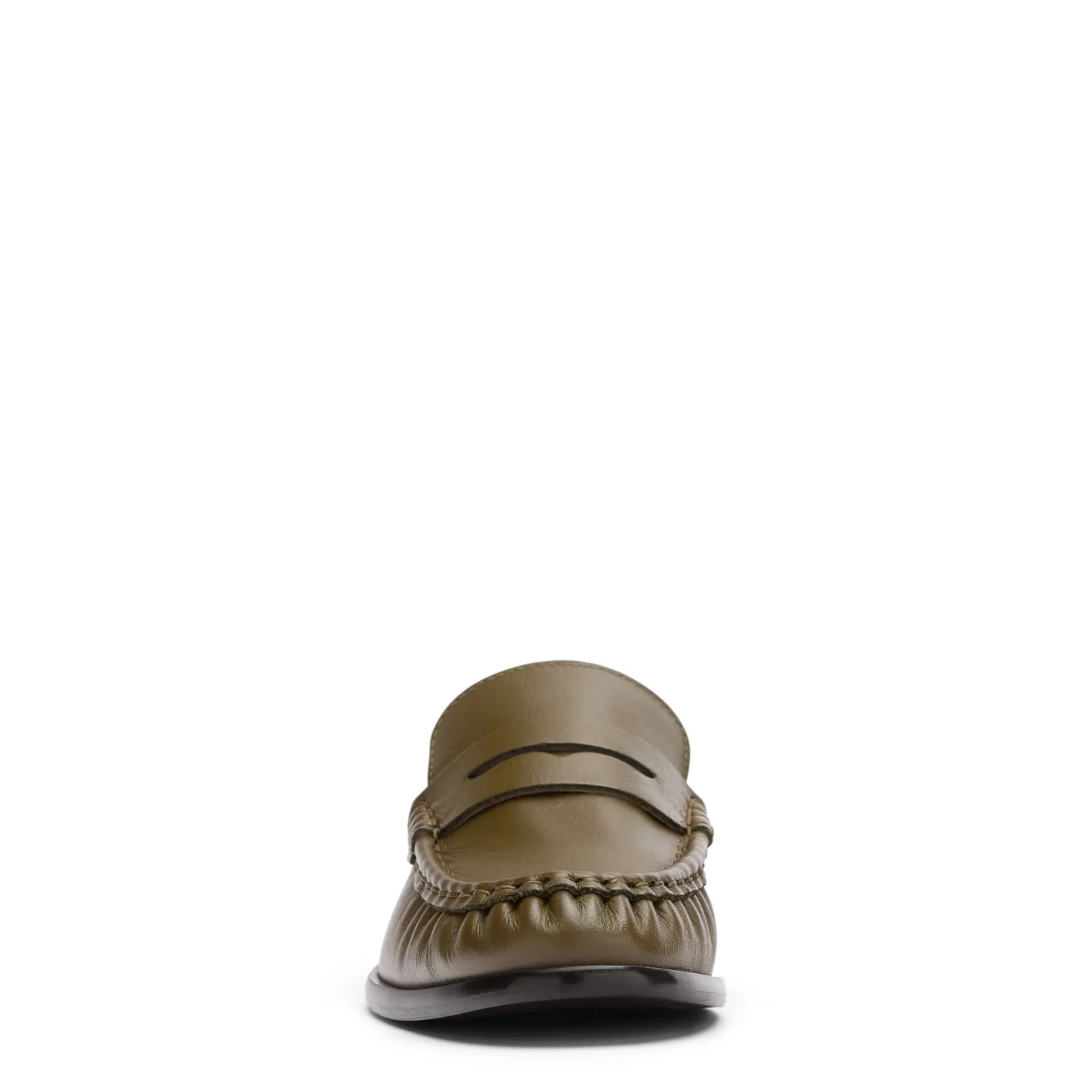Groene leren loafers