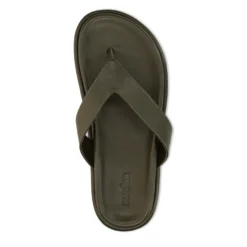 Groene leren slippers