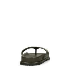 Groene leren slippers
