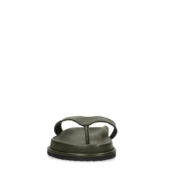 Groene leren slippers