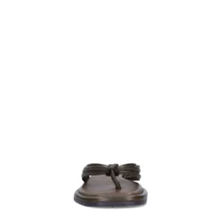 Groene leren slippers