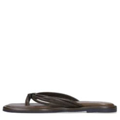 Groene leren slippers