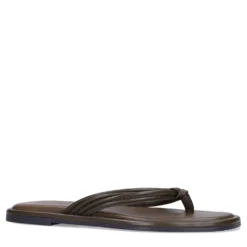 Groene leren slippers