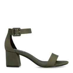 Groene sandalen met hak