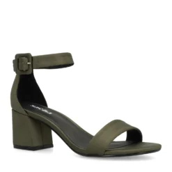Groene sandalen met hak