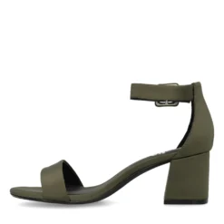 Groene sandalen met hak