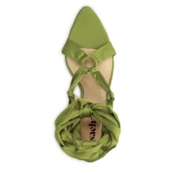 Groene sandalen met hak