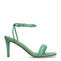 Groene sandalen met hak