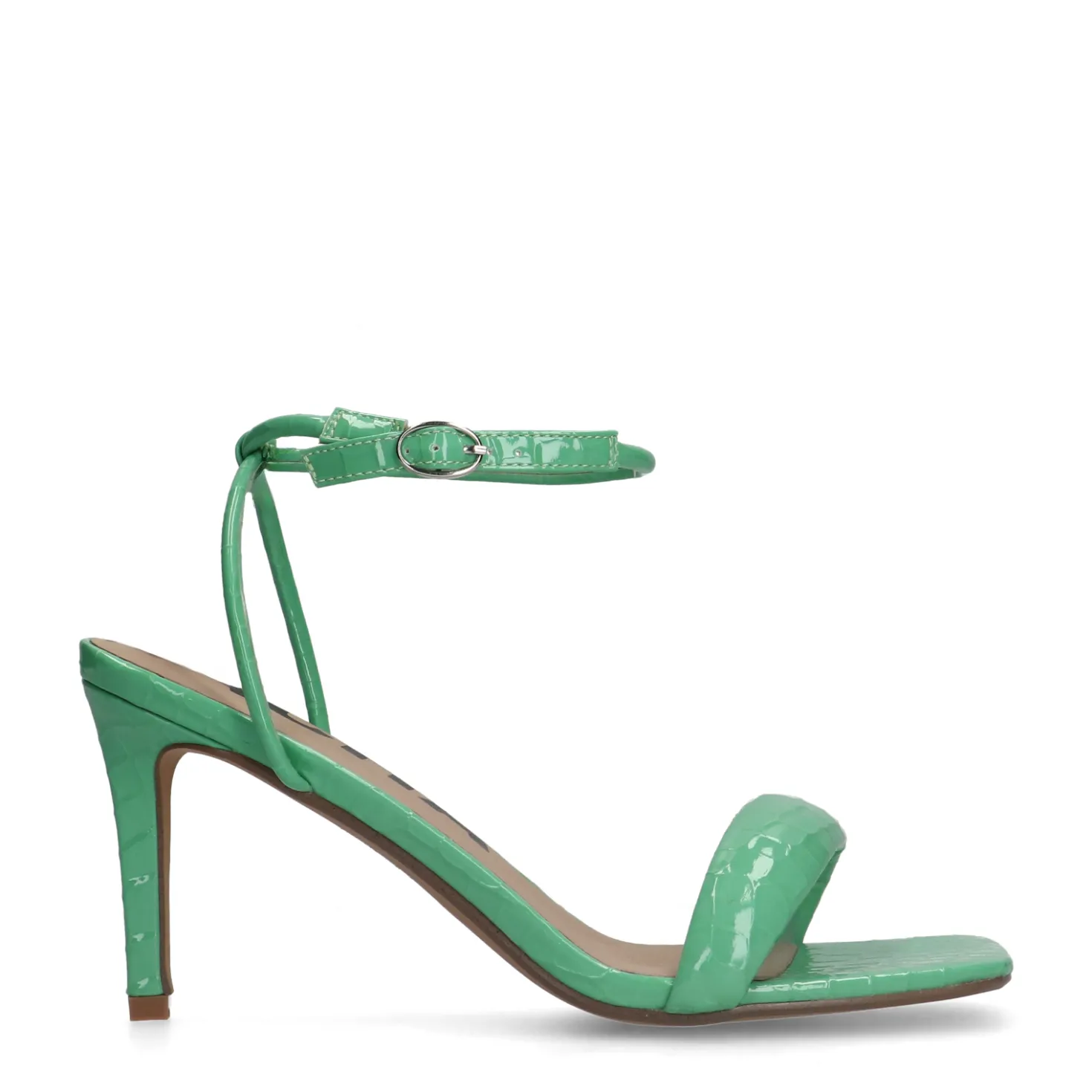 Groene sandalen met hak