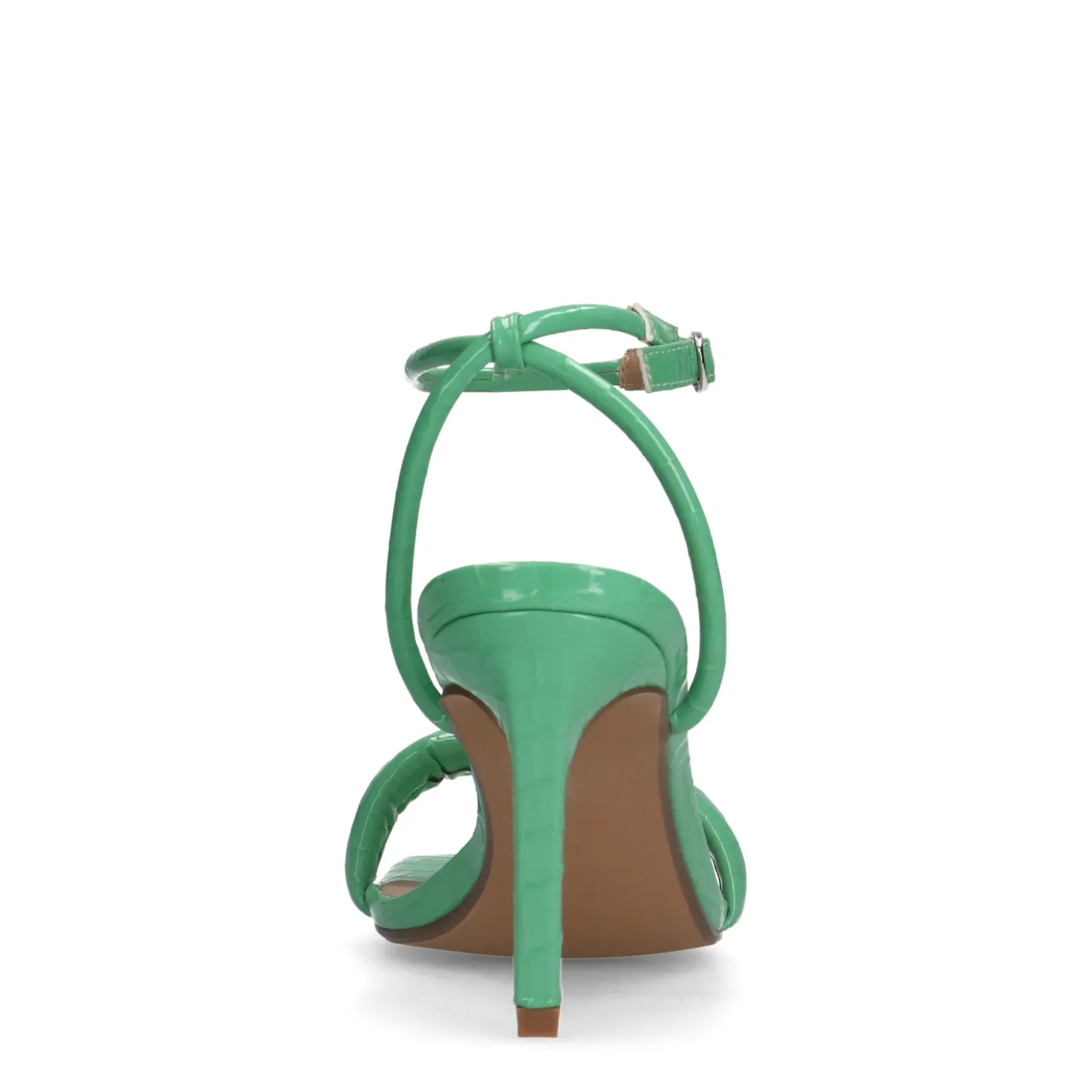 Groene sandalen met hak