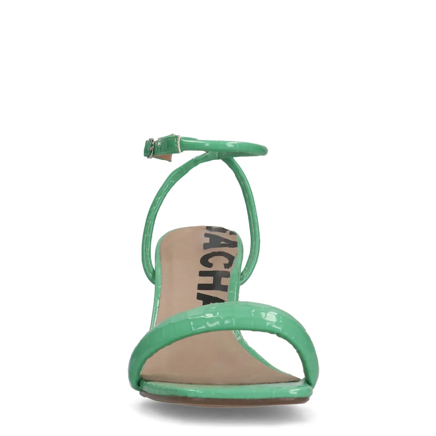 Groene sandalen met hak
