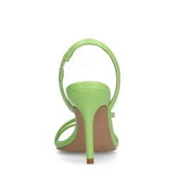 Groene sandalen met naaldhak