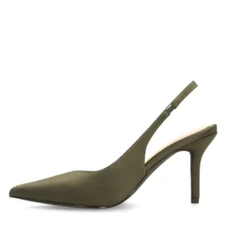 Groene slingback pumps