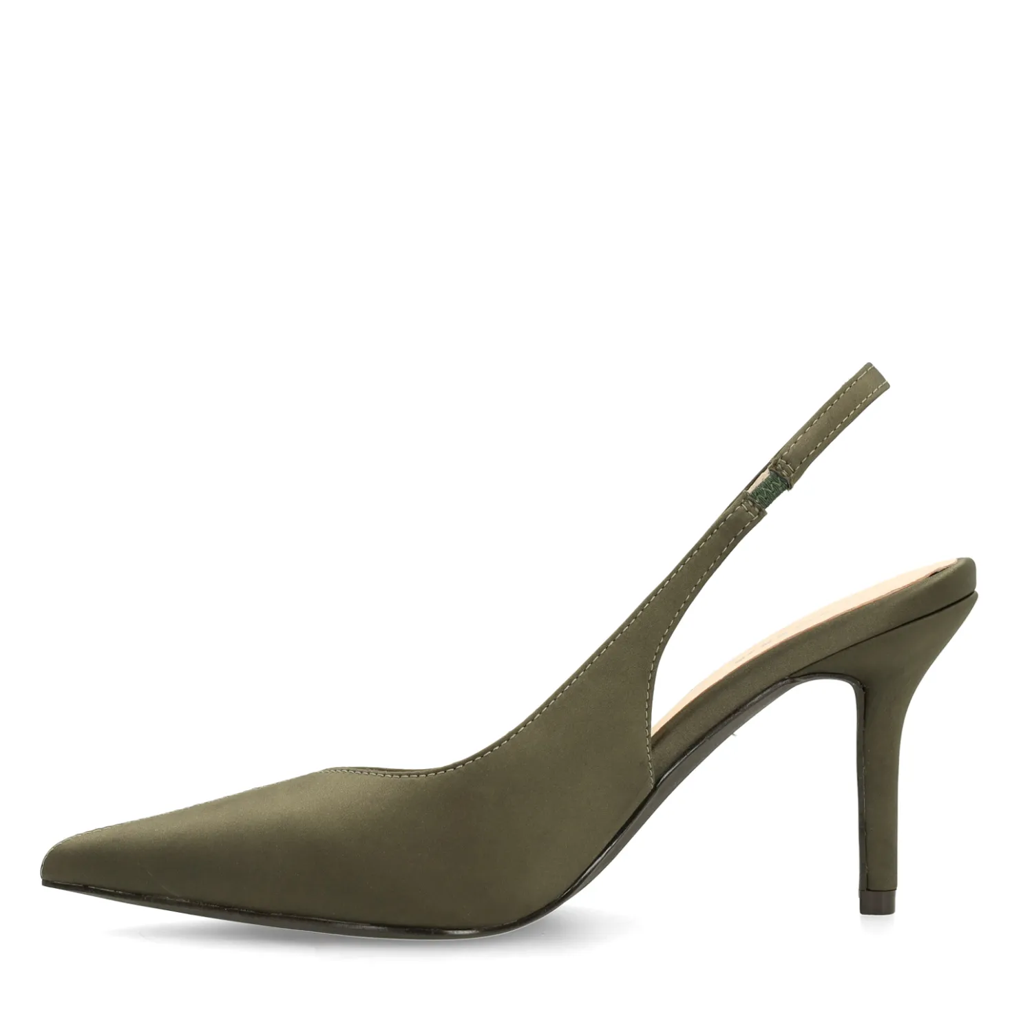Groene slingback pumps