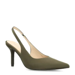 Groene slingback pumps