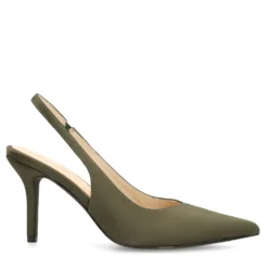 Groene slingback pumps