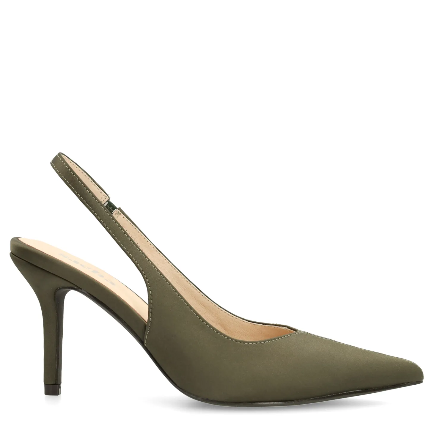 Groene slingback pumps