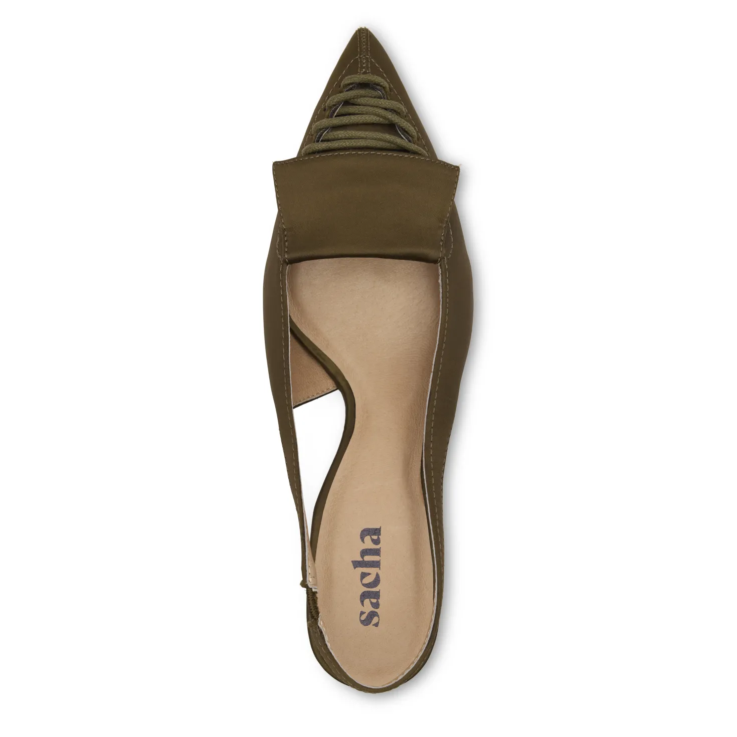 Groene slingbacks