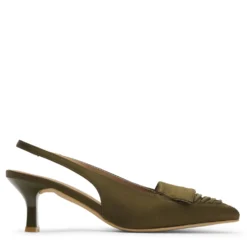 Groene slingbacks