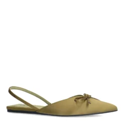 Groene slingbacks met strikje
