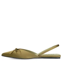 Groene slingbacks met strikje