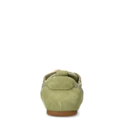 Groene sneakers met kanten veters