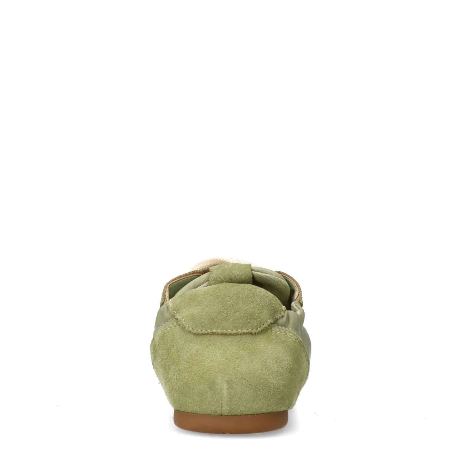 Groene sneakers met kanten veters