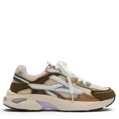 Groene sneakers met multicolor details