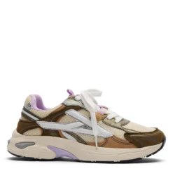 Groene sneakers met multicolor details