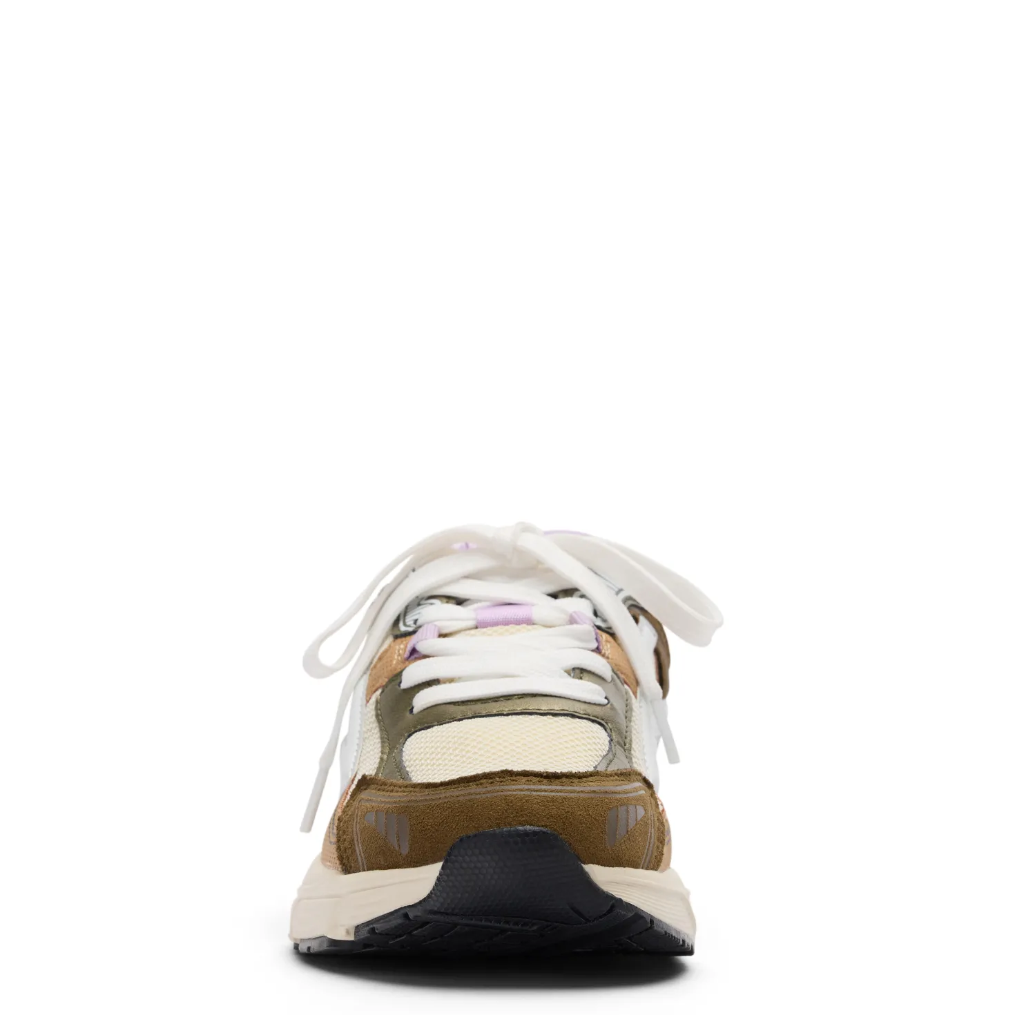 Groene sneakers met multicolor details