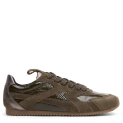 Groene suède sneakers
