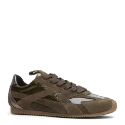 Groene suède sneakers